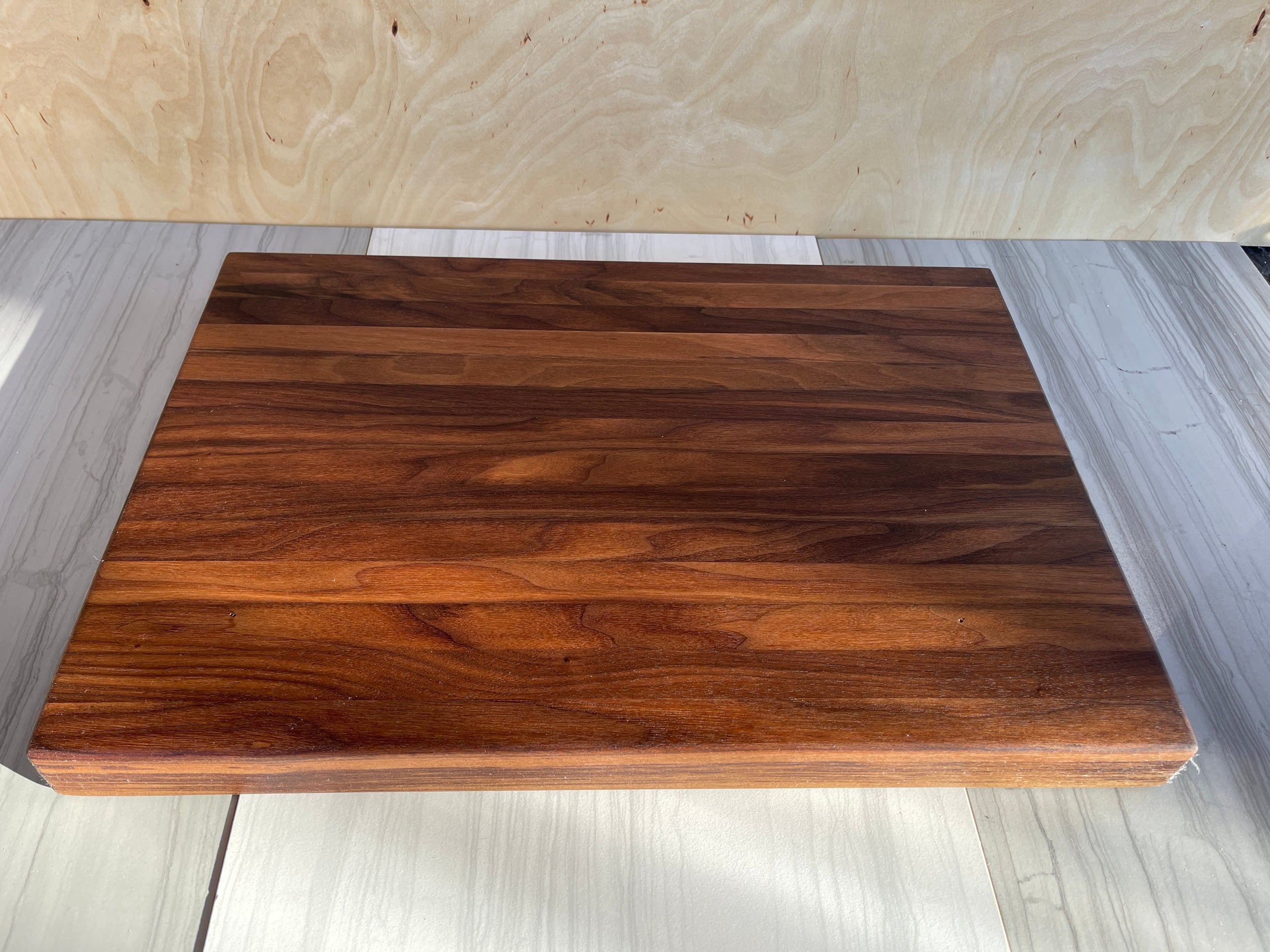 Large black cherry cutting board